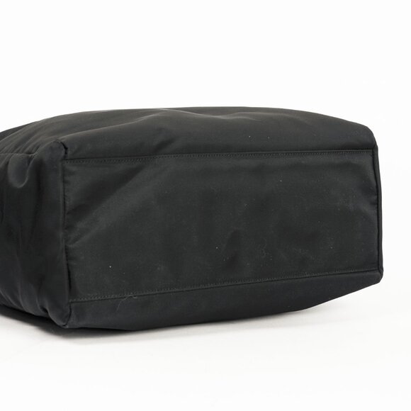 Prada Black Tessuto Nylon Logo-Plaque Tote - Picture 5 of 11